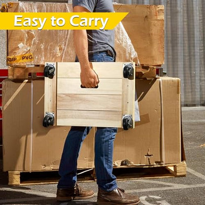 MaxWorks 50952 1000 lbs. Capacity 24 in. x 16 in. Hardwood Furniture Moving Dolly - style: Wood