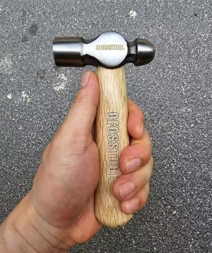 Ball Peen Hammer Small Martillo Hammer with Alloy Steel Head and Anti-Slip Wood Handle, 12 OZ Mini Hammer for Woodworking & DIY - style: Ball-Peen Hammers