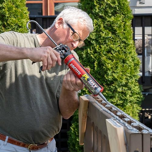 Loctite PL Premium Max Construction Adhesive, 9 fl oz Cartridge, 6 Pack - Versatile Construction Glue for Wood, Concrete, Stone & More - size: 6 Pack