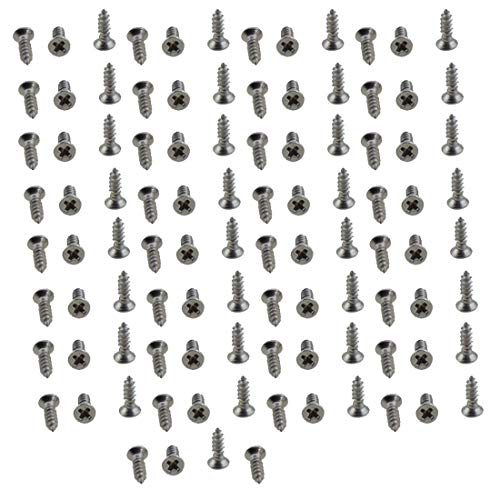 XunLiu M1.4X5mm 304 Stainless Steel Self-Tapping Screws 100 Pack - size: M1.4X5mm