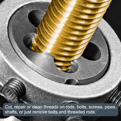 uxcell Round Threading Dies, Metric M3.5 x 0.6 Thread (Right Hand), High Speed Steel (HSS) Screw Cutting Die Repair Tool - size: M3.5 x 0.6