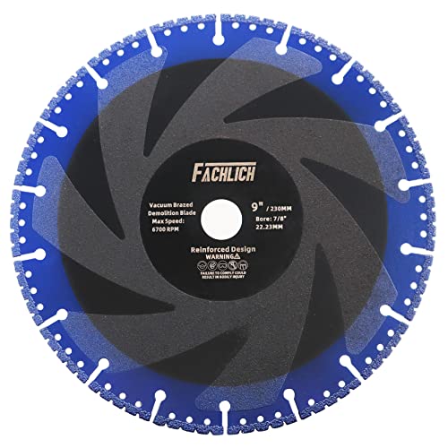 Metal Cutting Diamond Blade - 9" 230MM All Purpose Heavy Duty Cut Off Wheel for Rebar,Steel,Metal,Reinforced Concrete - size: 9"/230mm