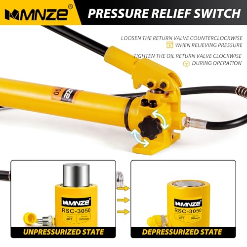 Hydraulic Hand Pump CP-700 High Pressure Portable Manual Hydraulic Pump Hydraulic Lifting Cylinder Jack Pump - size: CP-700 without oil gauge