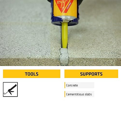 Sikaflex Self Leveling Polyurethane Sealant, Gray | Accelerated Curing | For Concrete Joints | 29 fl. oz | Pack of 2 - color: Gray, size: 29 fl. oz (Pack of 2)