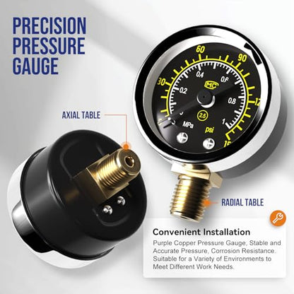 1/4 NPT Airbrush Regulator Air Compressor Moisture Water Trap - color: Radial-semi-auto Drain