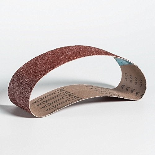 Mercer Industries 106040-3" x 21" Aluminum Oxide Sanding Belts, 40 Grit (10 Pack) - size: 3 x 21, style: 40 Grit