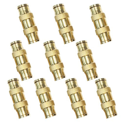 3/8" Tube OD Push-to-Connect Pneumatic Fittings Set - DOT Air Brake Line Fittings, 10pcs Air Hose Quick Connect Fittings - color: 10pcs DOT Air Fittings Union, size: 3/8 Inch