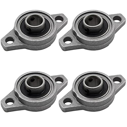 Zorfeter 10mm/0.39Inch Pillow Block Bearing KFL000 4Pcs - size: KFL000