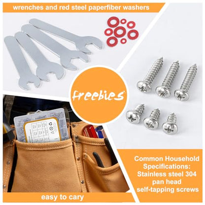 300pcs Hex Bolts and Nuts kit,304 Stainless Steel 1/4-20, 5/16-18,3/8-16 Bolts and Nuts Assortment kit (Lock & Flat Washers), Stainless Bolt Assortment, Stainless Steel Bolts and nut kit - size: 1/4-20, 5/16-18,3/8-16