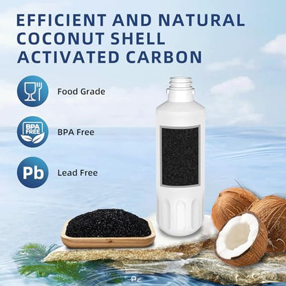 LT1000P ADQ747935 Water Filter 6-Month Replacement for LG LT1000P/PC/PCS ThinQ Water Filter AGF80300704,LRFS28XBS,LRFLC2706S,LRMXS2806S,LMXS28626S,LFXS26973S,LFXC22526S,3 Combo Set