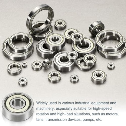 uxcell 10Pcs 692ZZ Deep Groove Ball Bearings, 2x6x3mm Chrome Steel - size: 692ZZ (2x6x3mm)
