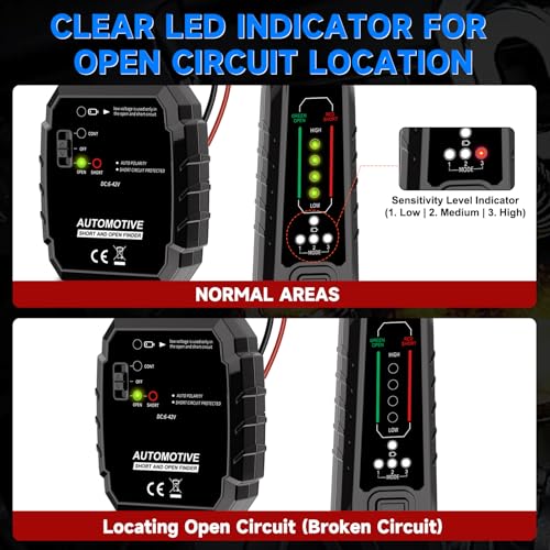 VSTM Wire Tracer, DC 6‑42V Automotive Open & Short Circuit Finder