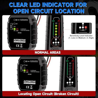VSTM Wire Tracer, DC 6‑42V Automotive Open & Short Circuit Finder