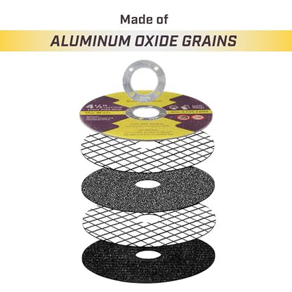 Bates Cutting Wheels - 50 Pack, 4 1/2' x 7/8', Cut Off Wheels for Angle Grinder