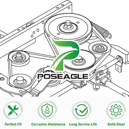 756-3045 Idler Pulley for Cub Cadet GT2544 LT2180 2166 Tractors - size: 1x756-04522
