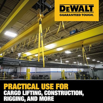 DEWALT 2"×16', 2-Ply, Type 3, Class 7 Heavy-Duty Lifting Sling, 1-Pack - size: 2” x 16’, style: Single