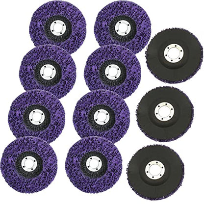 Lamsion Rust Remover Wheel & Strip Disc for Angle Grinder, 11Pack, 4" x 60# - size: 11Pack - 4" x 60#