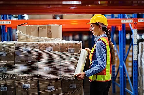 Alliance Stretch Film Hand Bundling - Clear, 18" x 1500ft, 80 Gauge, 4 Pack, Industrial Heavy Duty Shrink Wrap for Packing, Shipping, Pallet, and Moving Supplies - size: 4 PACK, style: 18 in X 1500 FT | 80G