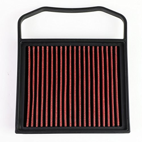 DNA Motoring AFPN-001-RD Clean Air Washable Drop In Panel Air Filter Enhance Engine Performance Power & Acceleration Improve [Compatible with 15-16 Mercedes E400/GL450/SL400]