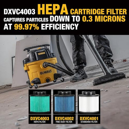 DEWALT HEPA Shop Vac Filter Replacement DXVC4003 - style: DXVC4003
