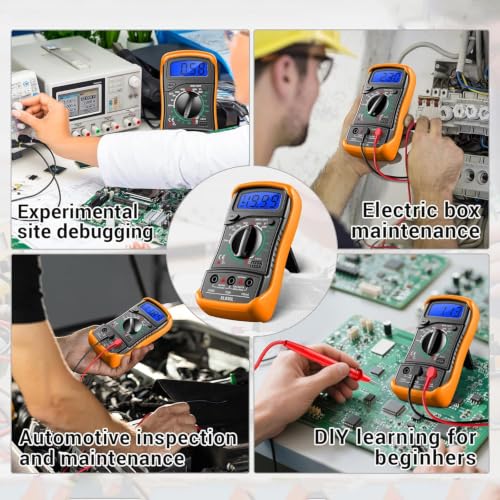 Multimeter with Clamp Meter,4000 Count Amp Meter & 2000 Count Multi Tester