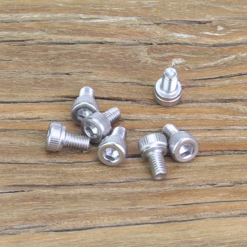 105 Pieces M3 x 5mm Socket Head Cap Screws, Thread Pitch 0.5mm, Sutemribor M3 Screws, 304 Stainless Steel, Fully Threaded, Silver - size: M3 x 5mm, style: Socket Head