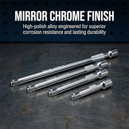 EMSTAR 4PCS 1/4 Inch Drive Socket Extension Set - size: 1/4" Socket Extension Set
