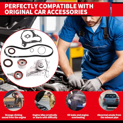 Timing Belt Kit with Water Pump Replacement for: TKT-002 - size: 1987-2001 Camry
