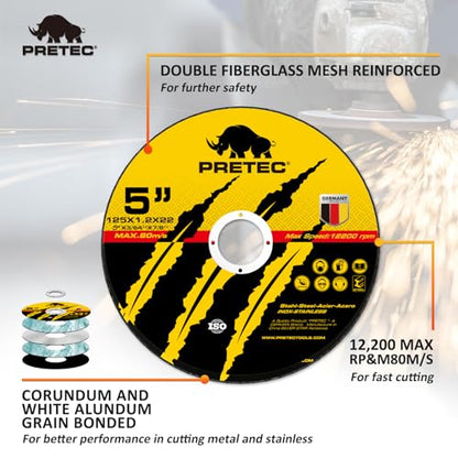 55 Pack Cut Off Wheels 5 Inch, Metal Cutting Wheel for Angle Grinder - size: 5 INCH