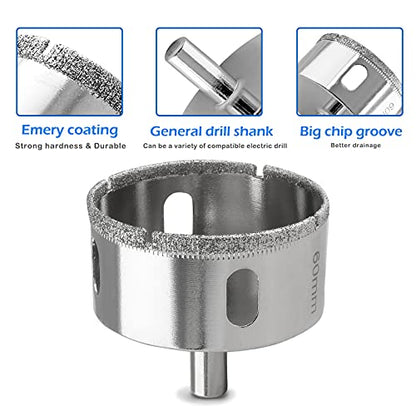 Luomorgo 60mm/2 3/8 inch Diamond Hole Saw - size: 1Pcs, 60mm / 2 3/8 inch