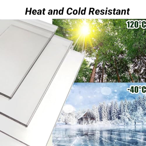 Clear Polycarbonate Roofing Sheet, Acrylic Plastic Sheet Pergola Roofing Canopy Cover Outdoor Awning Shelter for Greenhouse Shed Carport (4x26.2ft(1.2x8m)) - size: 4x26.2ft(1.2x8m)