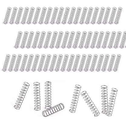 150pcs Compression Spring, 304 Stainless Steel Small Spring (0.3 * 4 * 25mm), 4mm OD, 25mm Length, 0.3mm Wire Diameter - size: 0.3*4*25mm