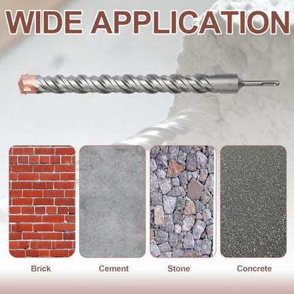 1-3/16" x 39.3" (30 x1000mm) SDS Plus Masonry Drill Bit, Rotary Hammer Bit - size: 1-3/16 inch ( 30mm ), style: 39.3 inch / 1000mm Length