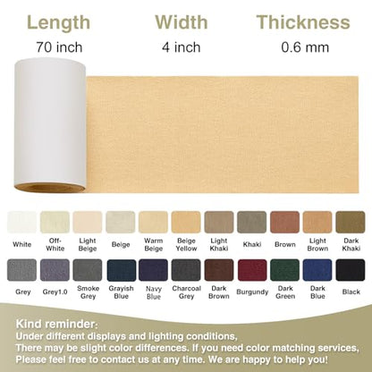 Gheeidau Canvas Repair Tape 4×70 Inch Waterproof Self-Adhesive Fabric Repair Patch for Repairing Boat Covers,Tents,Patio Umbrellas,Car Seats,Luggage,Sofas.(Beige Yellow) - color: Beige Yellow, size: 4"×70"