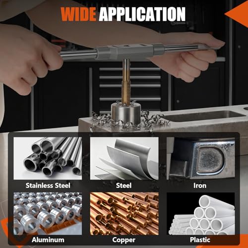 86-Piece Tap and Die Set, Titanium-Coated SAE and Metric Threading Tool Kit