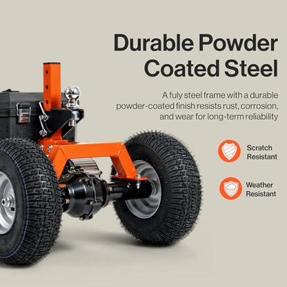 SuperHandy 24V Electric Trailer Dolly, 2800 lb Capacity, 2-Inch Ball - size: 2800 lb, style: 3 Wheel