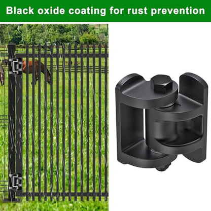 Insaga Weld on Hinges 1000lb Capacity Dual-Sided Heavy Duty Gate Hinges - 6mm Carbon Steel Weldable Hinges for Square Post to Tubular Gate, Ideal for Heavy Gates or Trailer Ramps (3.6x2.3'', 2Pack) - color: Weld hinge-180° Open