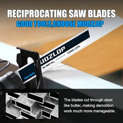5Pack 9inch 14TPI Metal Reciprocating Saw Blades Set - size: 14TPI/9 inch