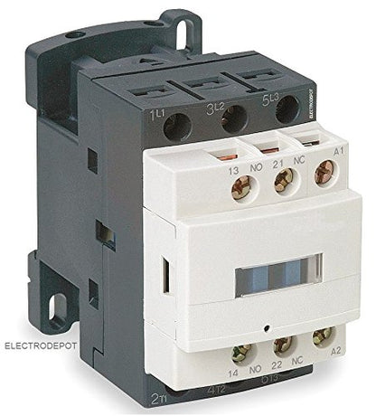 30A AC Contactor 120V Coil 40A DIN Rail 3P Three Pole 1NO 1NC IEC AC3 32A, AC1 50A