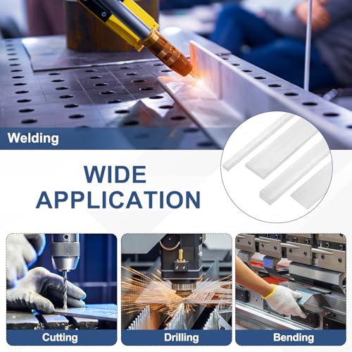 MECCANIXITY Square Aluminum Flat Bar, 1/4" Thick 2-3/8" Width 8" Length 6061 Aluminum Flat Plate, 6 x 60 x 203mm T6511 Solid New Mill Stock for Industrial - size: 1/4" T x 2-3/8" W x 8" L