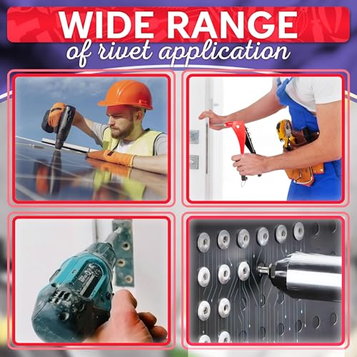 Aluminum Long Rivets 25 Pcs, 3/16 x 1-1/2 Large Dome Head Fasteners