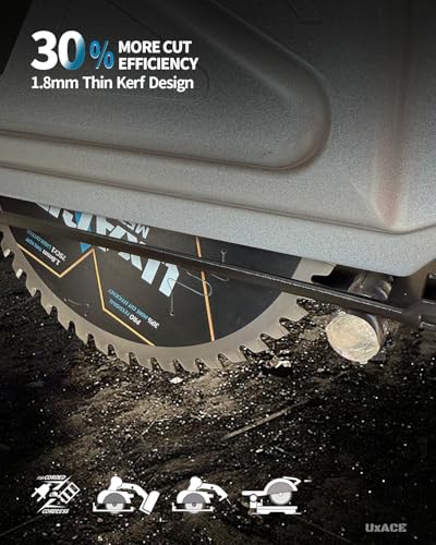 7-1/4-Inch 48-Tooth Circular Saw Blade, 5/8-Inch Arbor, Ferrous Metal, Steel Cutting Blade, Carbide Tip, Thin Kerf, for Channel, EMT Conduit, Angle Iron, Threaded Rod, Flat Bar - size: 7-1/4", 5/8'' Arbor, 48T