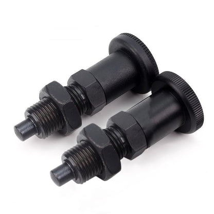 Push Fit Ball Nose Spring Plunger, Carbon Steel Retractable Spring Plunger Return Knob Plunger Spring Loaded Plunger Spring Plunger Pin Non Lock Out Indexing Plunger Pull Knob Spring Pin (M10) - size: M10