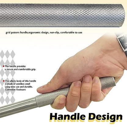 WEDO 2PCS Ball Pein Hammer Set,8oz,12oz,Stainless Steel Ball Pein Hammer Set with Stainless Steel Handle,Rust Proof,Corrosion Resistant Drilling Hammer,Environmental friendly - size: 2PCS SET (8oz,12oz）