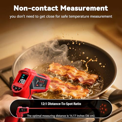 Wintact Infrared Thermometer, Surface Temperature Gun -58℉ to 1112℉