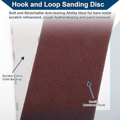 60 Grit Sandpaper Roll 4 Inch x 32.8 Feet Sandpaper Aluminum Oxide Emery Cloth Roll Sanding Paper for Wood Sanding Automotive Polishing Metal Sanding - size: 60 Grit