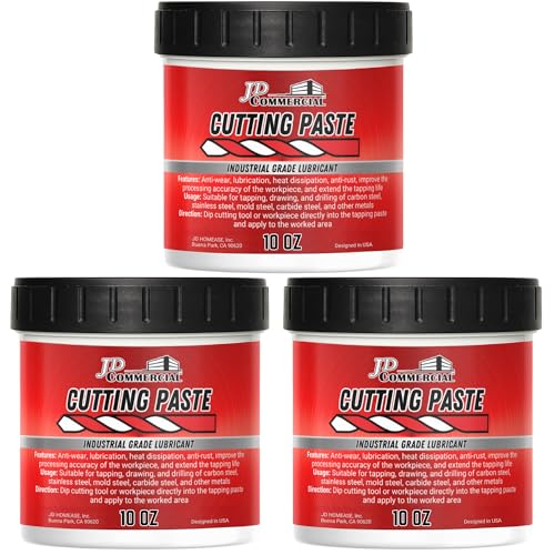 Cutting Paste 10 OZ, Cutting, Tapping, and Drilling Lubricant, Reduces Heat, Extends Tool Life & Improves Precision, for Drilling, Milling, Threading, and More (3 Pack) - size: 10 OZ - 3 Pack