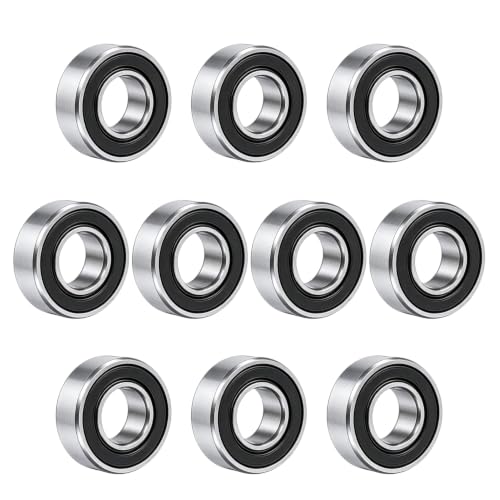 10 PCS 688-2RS Ball Bearings, Double Rubber Sealed Deep Groove Ball Bearings, 8mm x 16mm x 5mm Miniature Bearings for 3D Printer, Home Appliances, Robotics, and ect (688 2RS)