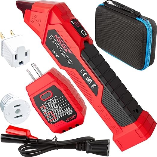 NOYAFA Circuit Breaker Finder with 3 Accessories &GFCI Outlet Tester