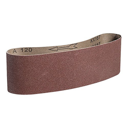 Mercer Industries 110120-4" x 24" Aluminum Oxide Sanding Belts, 120 Grit (10 Pack) - size: 4 x 24, style: 120 Grit